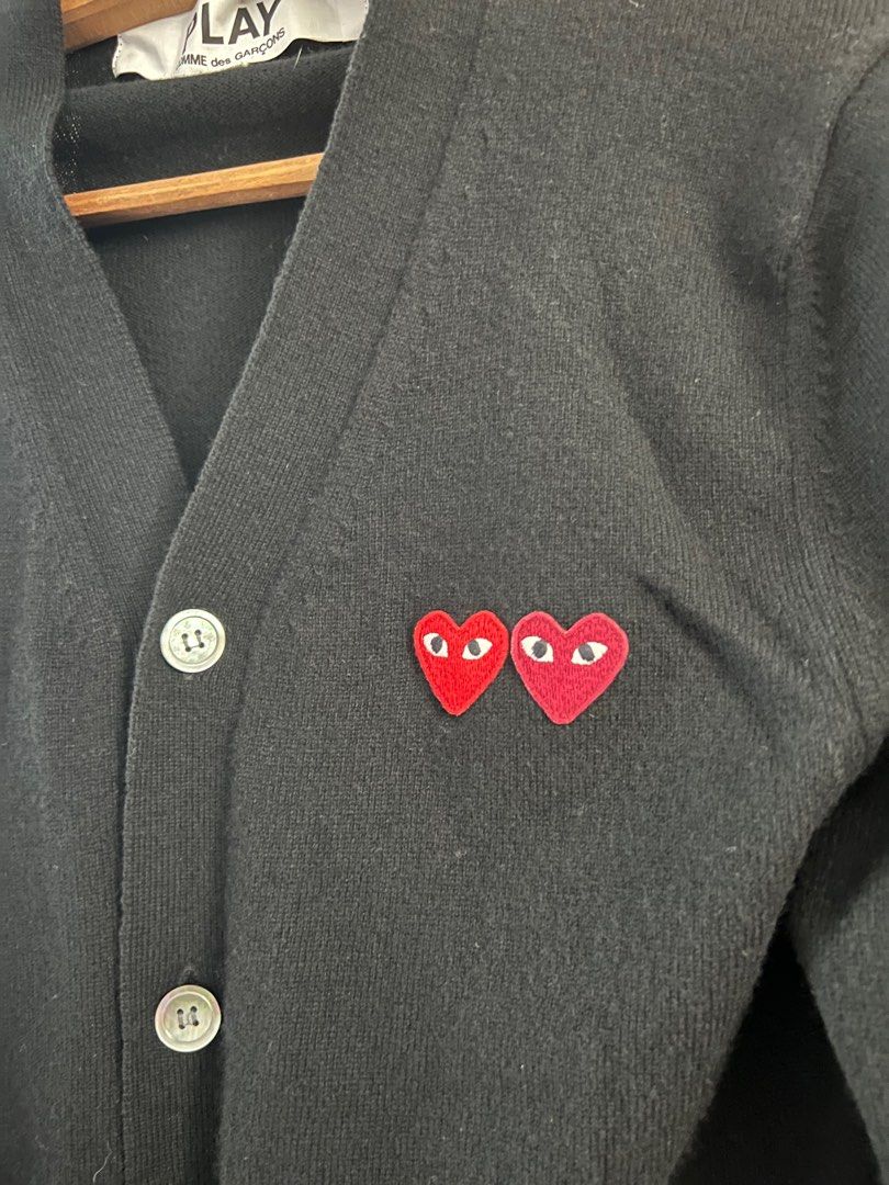 Comme Des Gar ons CDG Play Wool Cardigan Men Size S