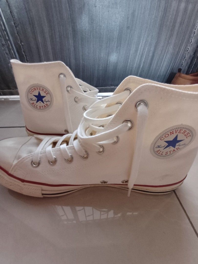 White converse 2025 size 8.5