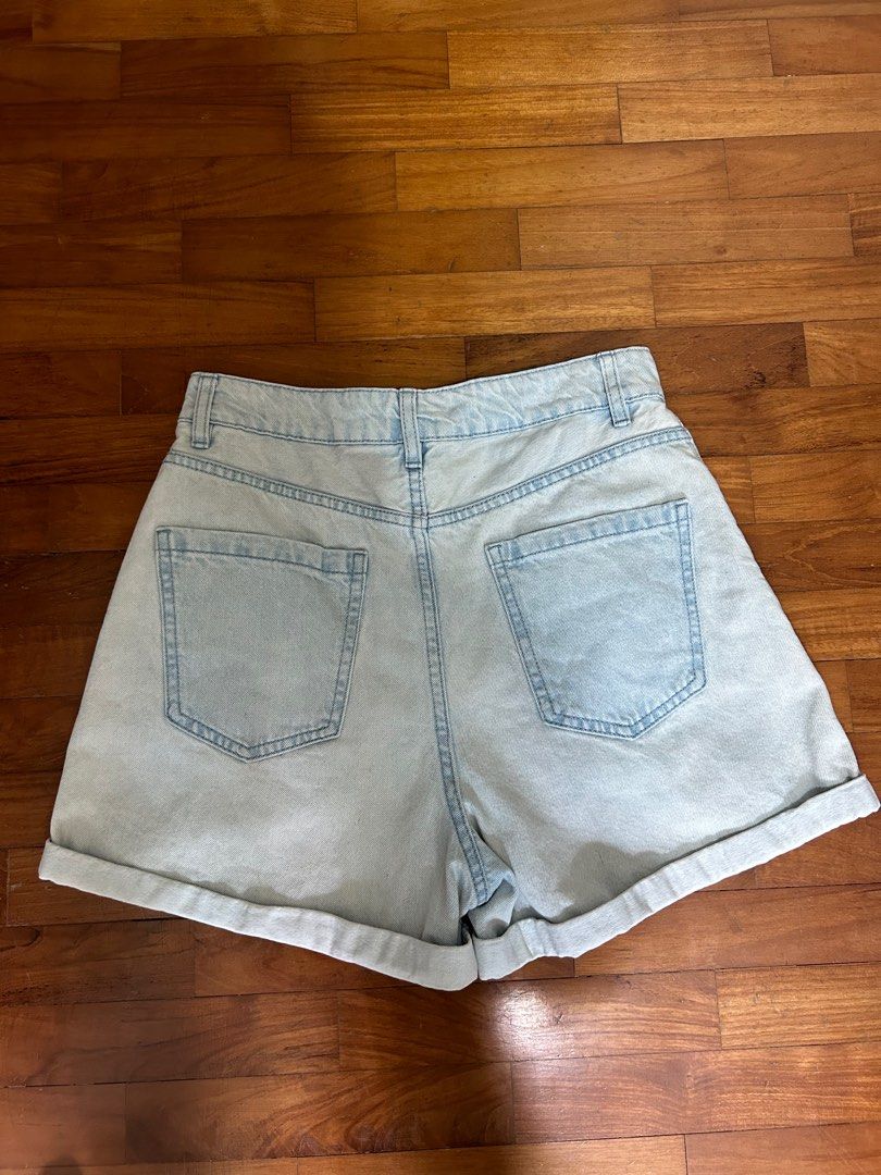 Cotton On Highrise Flashback Denim Shorts Women s Fashion Bottoms Shorts on Carousell