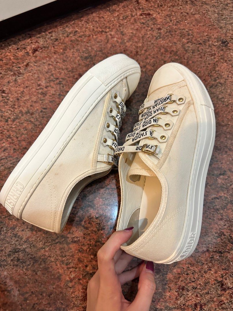 Christian dior white trainers top