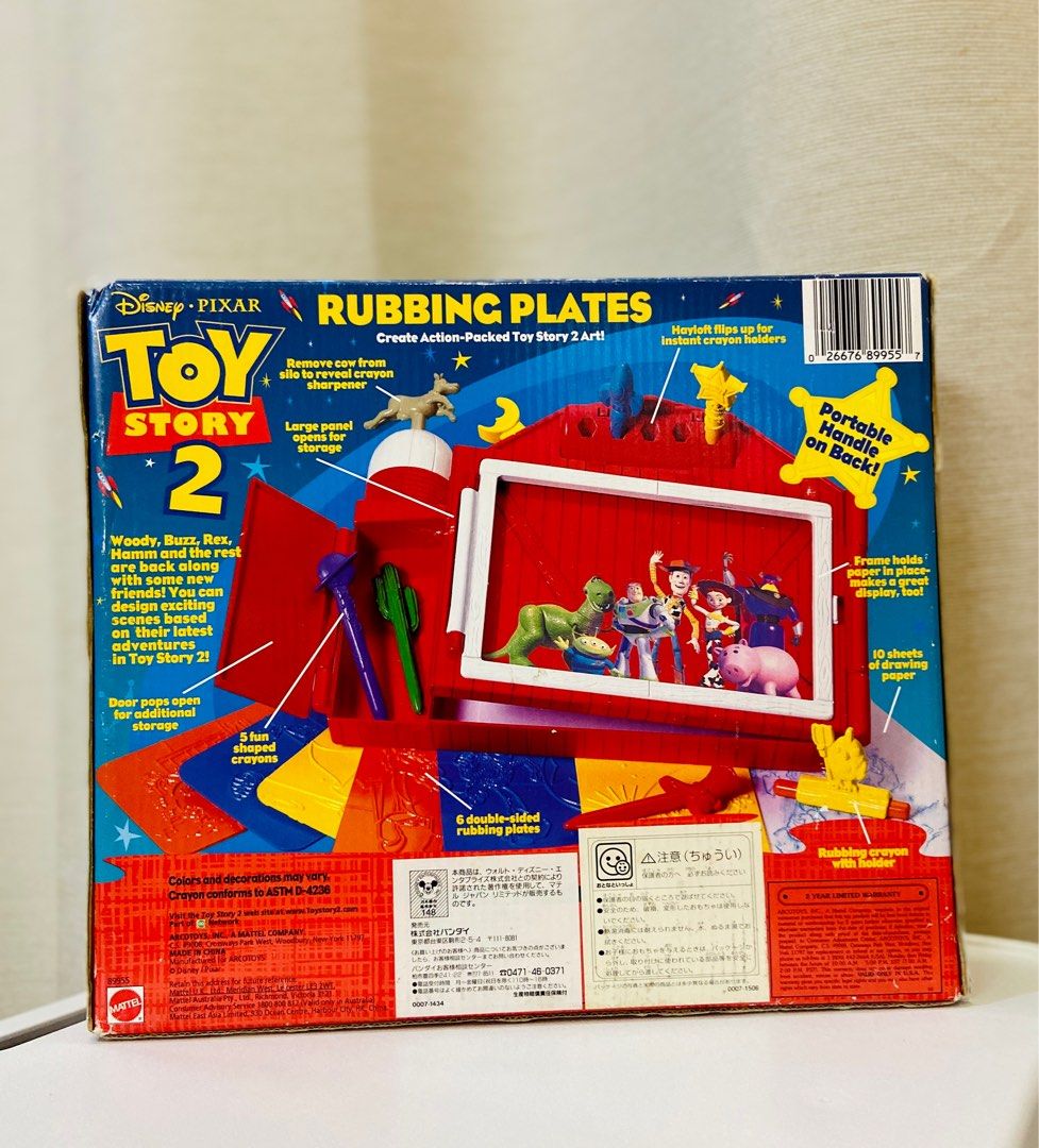 Disney Toy Story 2 Rubbing Plates Mattel Toys, Hobbies & Toys