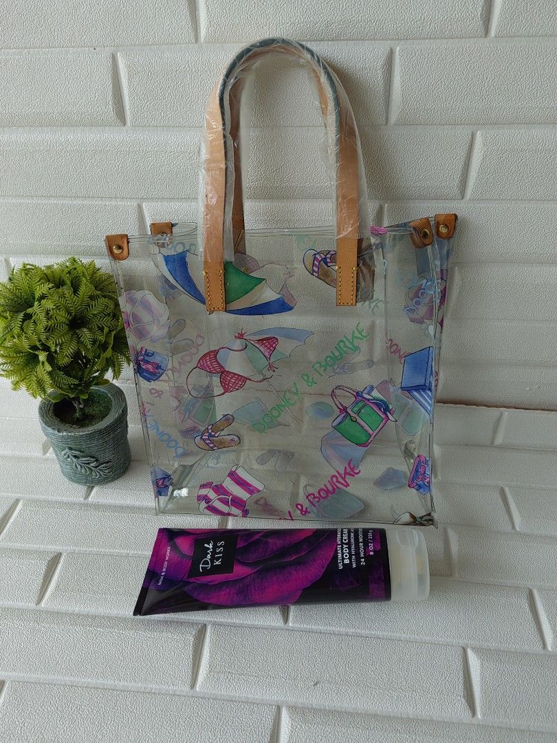 Clear plastic dooney and bourke bag clearance