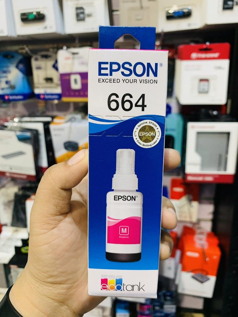 Epson 664 Ink Magenta For L1300, L200, L220,L300, L310, L350, L365 ...