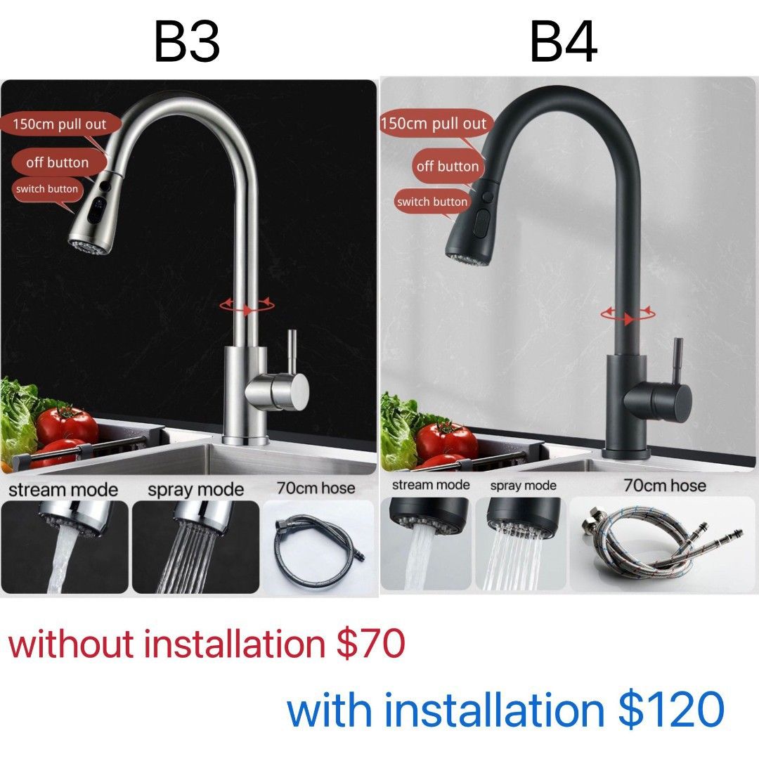 Faucet, water tap, kitchen tap, sink tap, kitchen sink tap, pull out