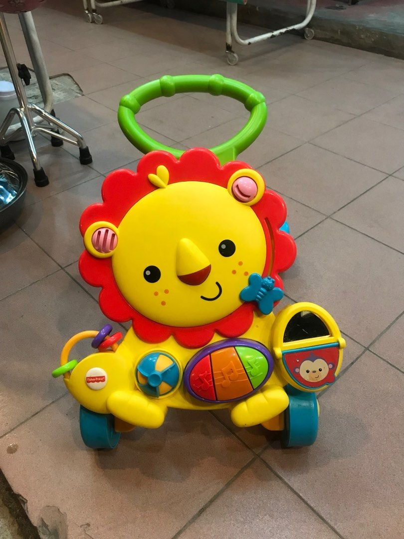 Fisher price pushwalker lion, Babies & Kids, Infant Playtime on Carousell