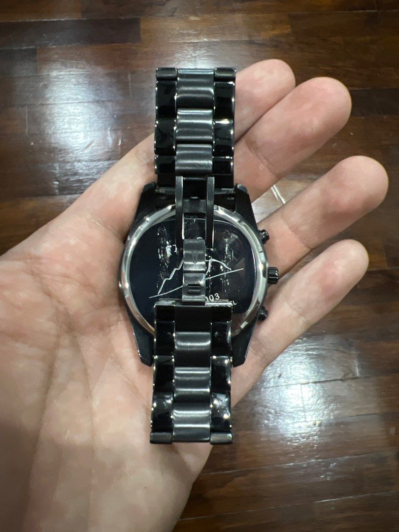 Fjord Black Metal Watch