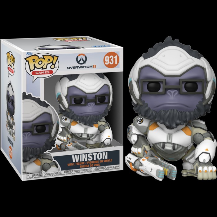 Funko Pop! Games: Overwatch 2 - Winston Super Sized 6 #931