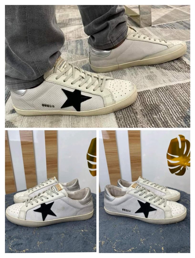 Golden goose superstar top mesh