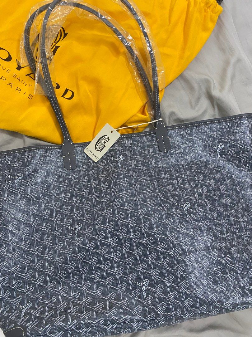 GOYARD Artois PM Tote Bag Yellow Zip Unisex Auth Good Condition