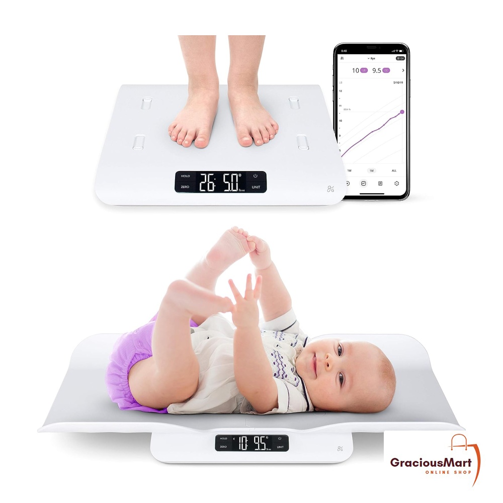 Greater Goods Smart Baby Scale, Toddler Scale, Pet Scale, Infant Scale with  Hold Function, Free App Included 