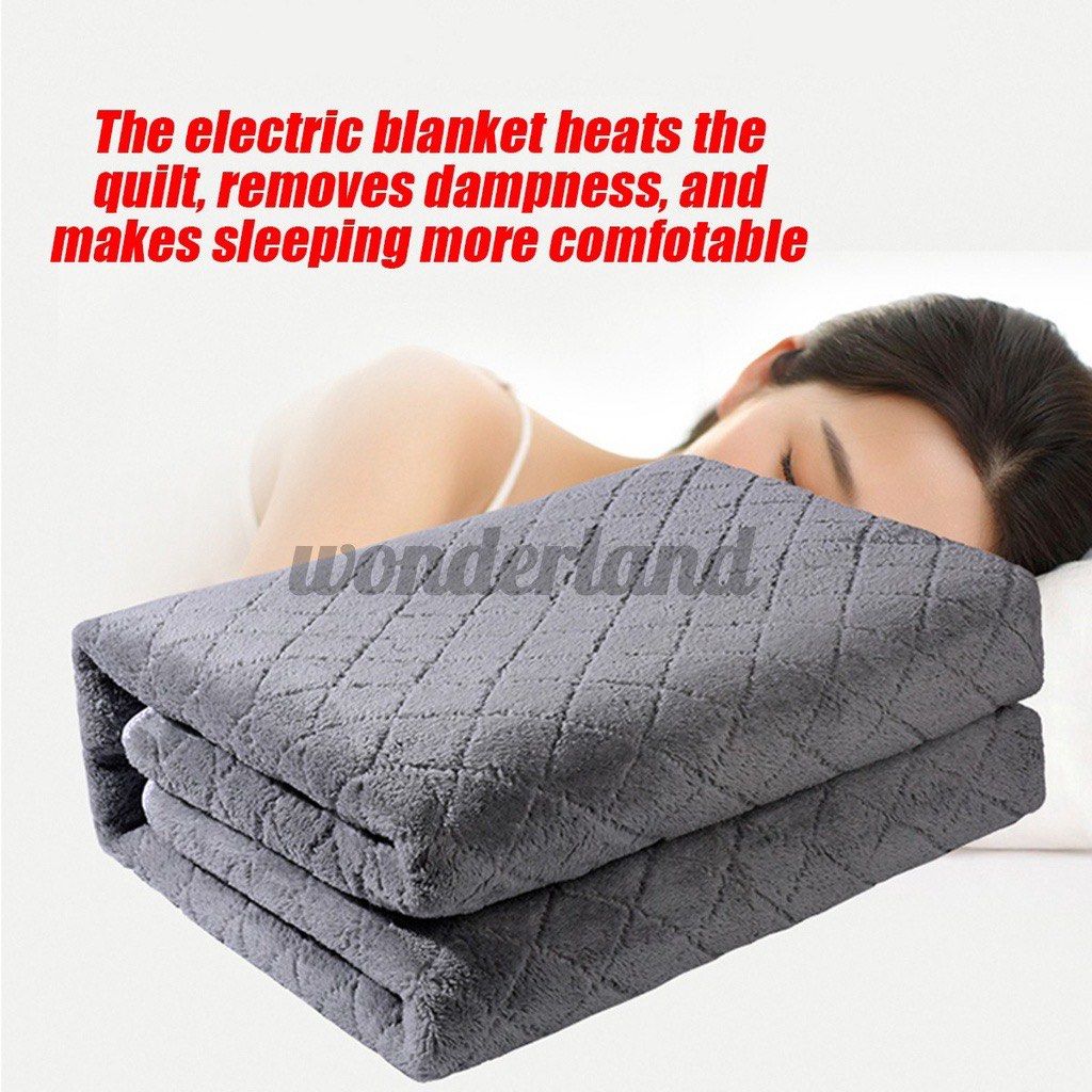 Grey Electrical Heating Blanket (70W, 220V), Furniture u0026 Home Living,  Bedding u0026 Towels on Carousell