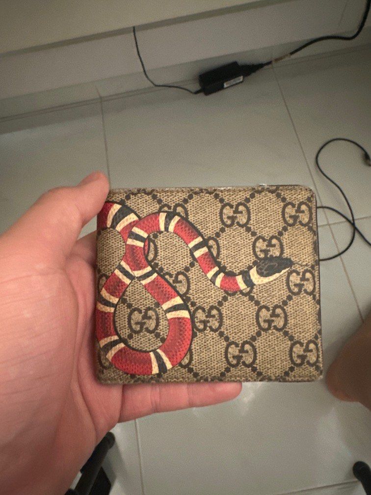 Gucci king snake wallet