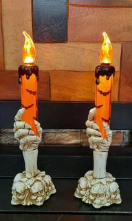 Halloween Decorations Skull Candle Set