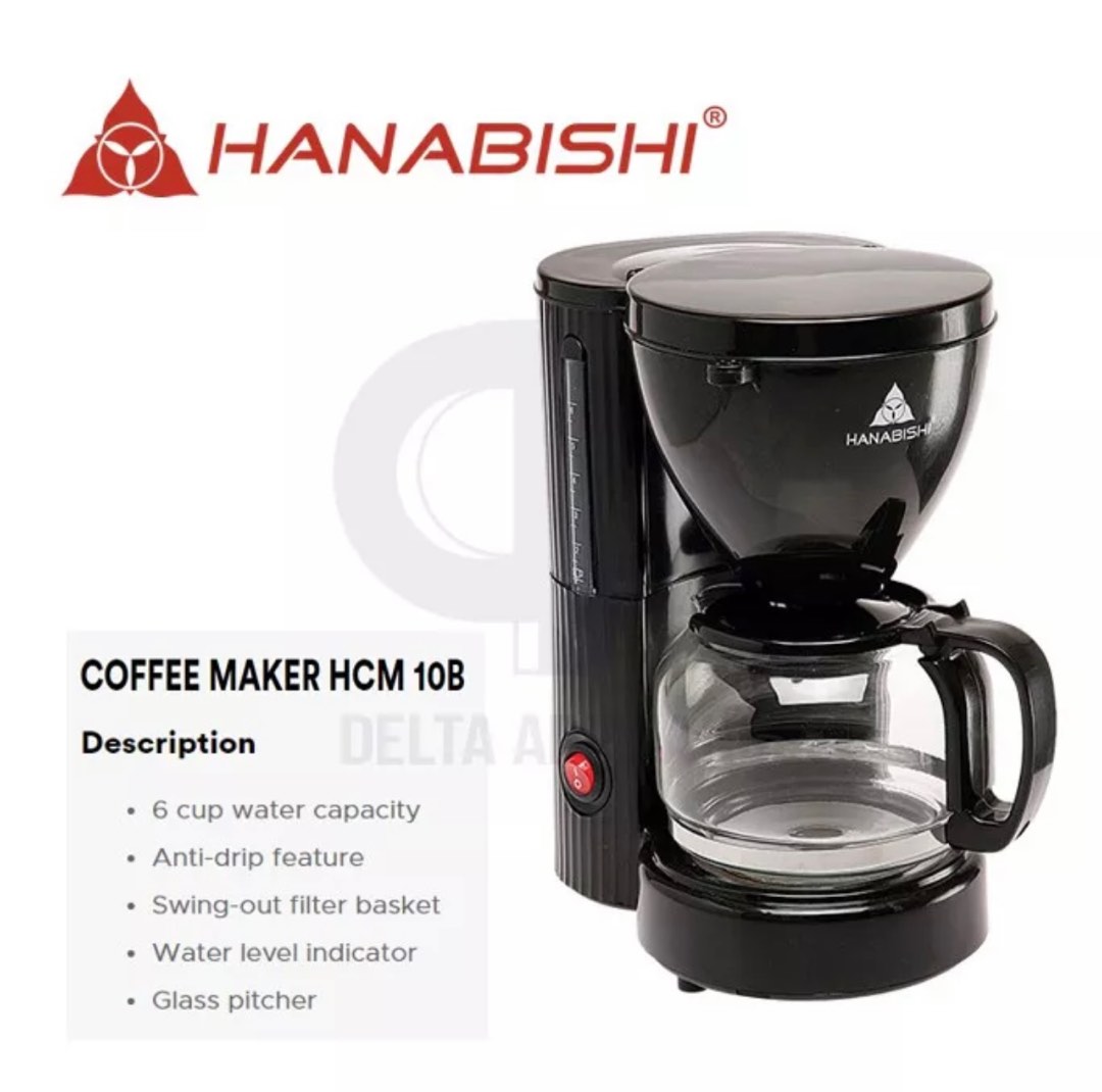 Hanabishi Coffee Maker HCM 10B, TV & Home Appliances, Kitchen