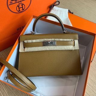 Hermes K20 Chai Epsom GHW Z, Luxury, Bags & Wallets on Carousell