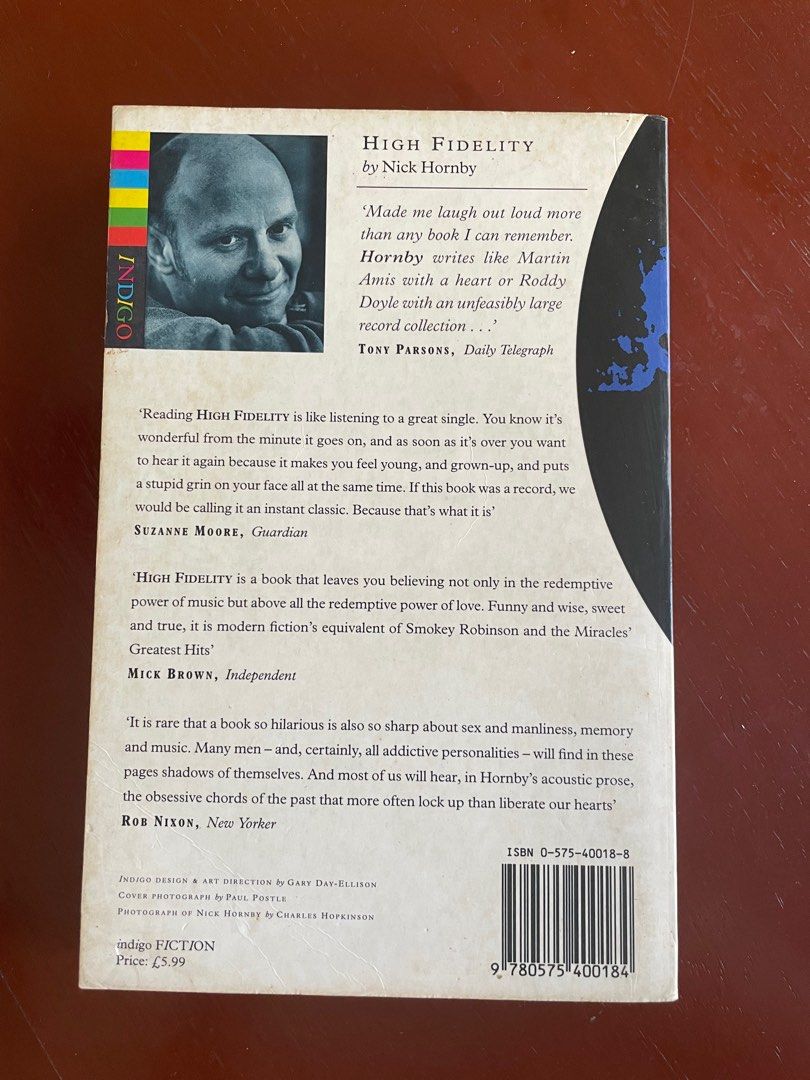 High Fidelity by Nick Hornby (Category: Storybooks) located in Ilagan. Submitted by distracted_potato (Listing ID 1248170213, Image 3). Description: .