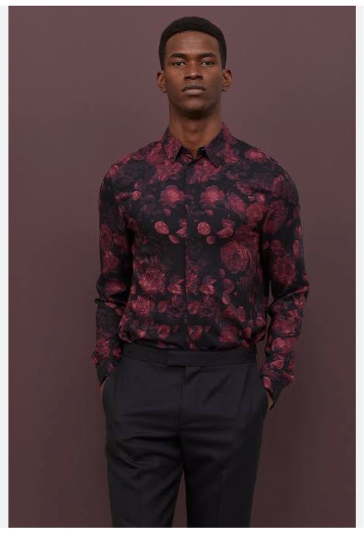H&m viscose hotsell shirt mens