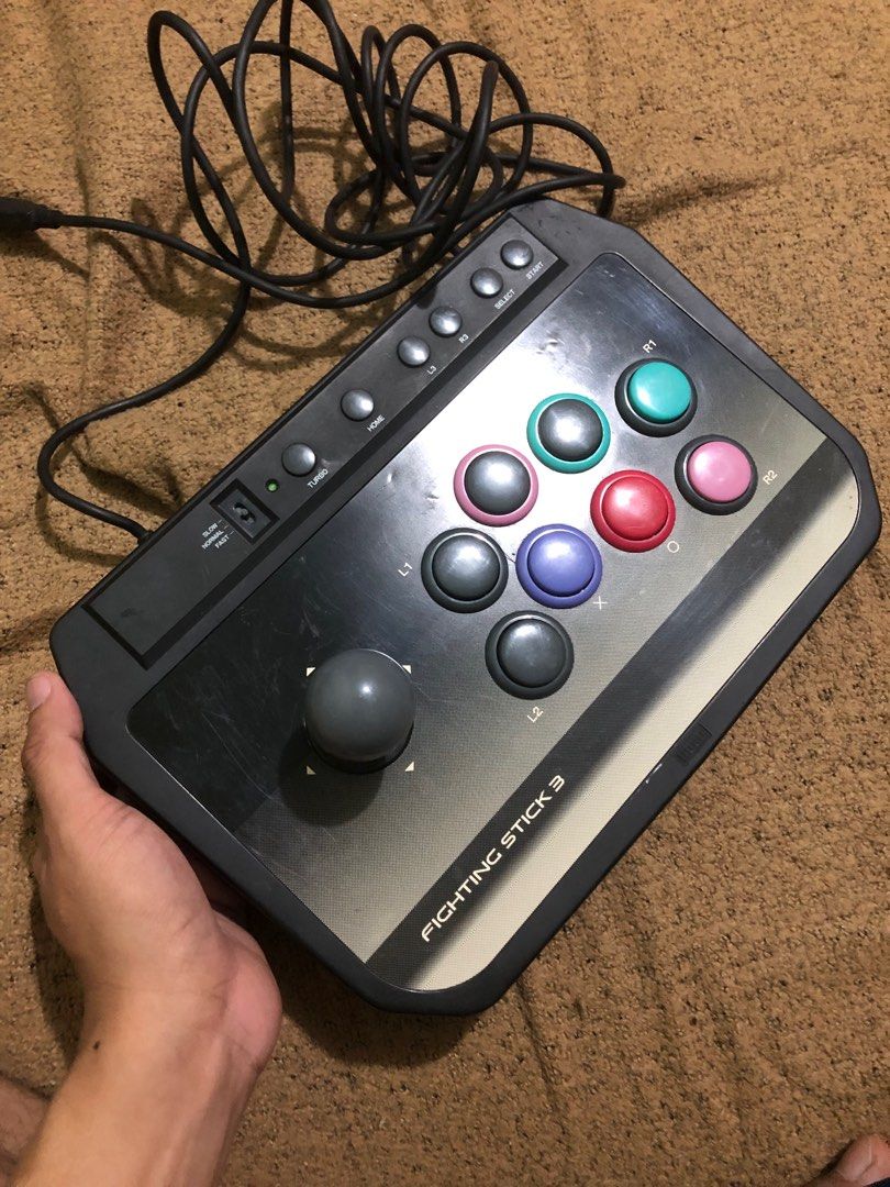 Manette Arcade Hori Fighting Stick 3 Pour PS3 - Avec Câble 3m - Bon état Général