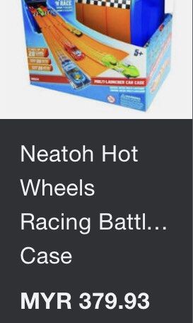 Hot wheels 4 track racing battle case hotsell