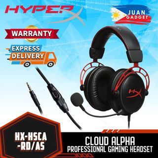 HyperX HX-HSCA-RD/AS Cloud Alpha Gaming Headset, Dual Chamber Drivers, Detachable Microphone for PC, PS4, Xbox One and Mobile Devices  | JG Superstore