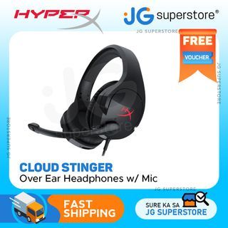 HyperX HX-HSCS-BK/AS Cloud Stinger Gaming Headset with Comfortable Foam, Swivel to Mute, Noise Cancellation for PC, Xbox One, PS4 and Mobile Devices  | JG Superstore