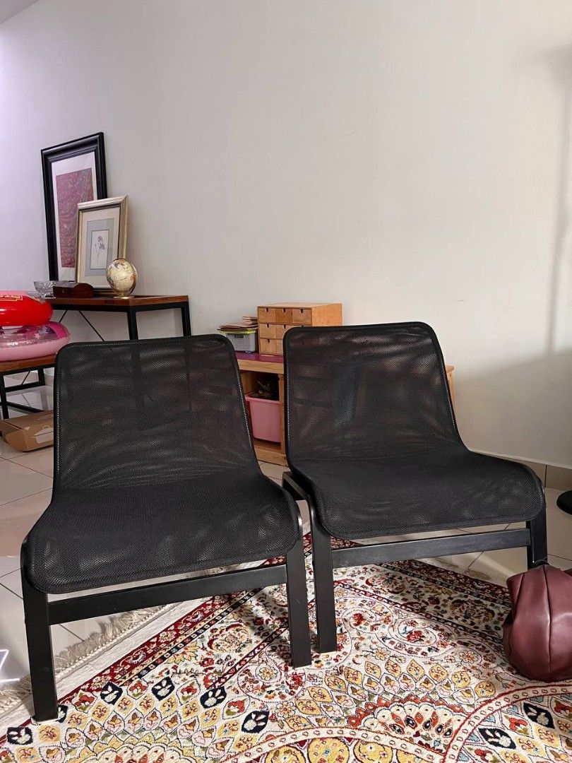 IKEA Nolmyra Chairs in Black, Furniture & Home Living, Furniture