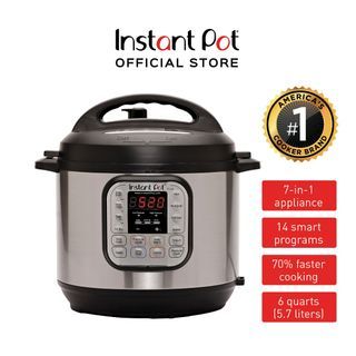 Instant Pot Duo 7-in-1: The Ultimate Inverter Rice Cooker & Multifunction Electric Cooker (Slow Cooker, Rice Cooker, Steam, Sauté/Searing, Yogurt Maker, & Warmer with Non-Stick Inner Pot 6 Quarts/5.7 Liters)