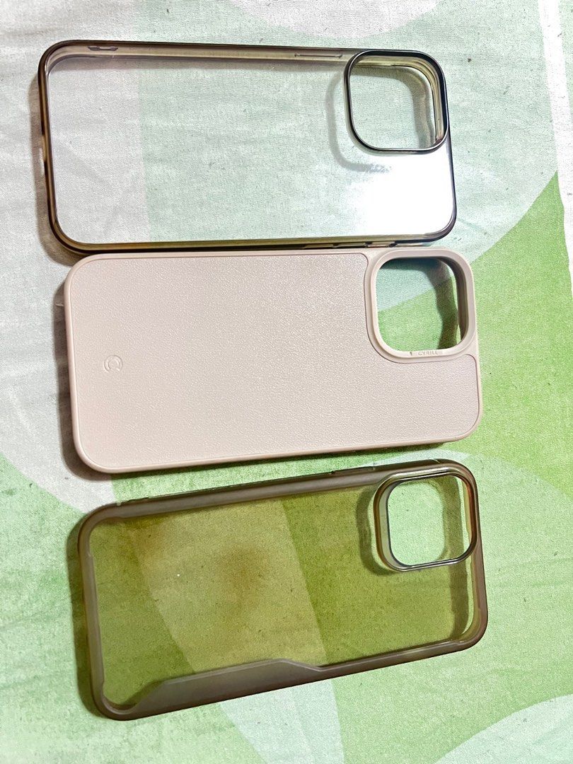 Iphone 13 pro max case bundle (Legit Spigen and 2 clear cases) on Carousell