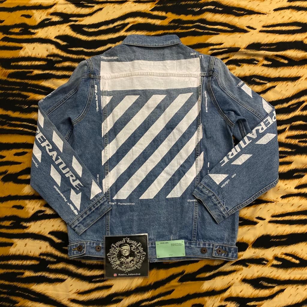 Jaket jeans off white shop