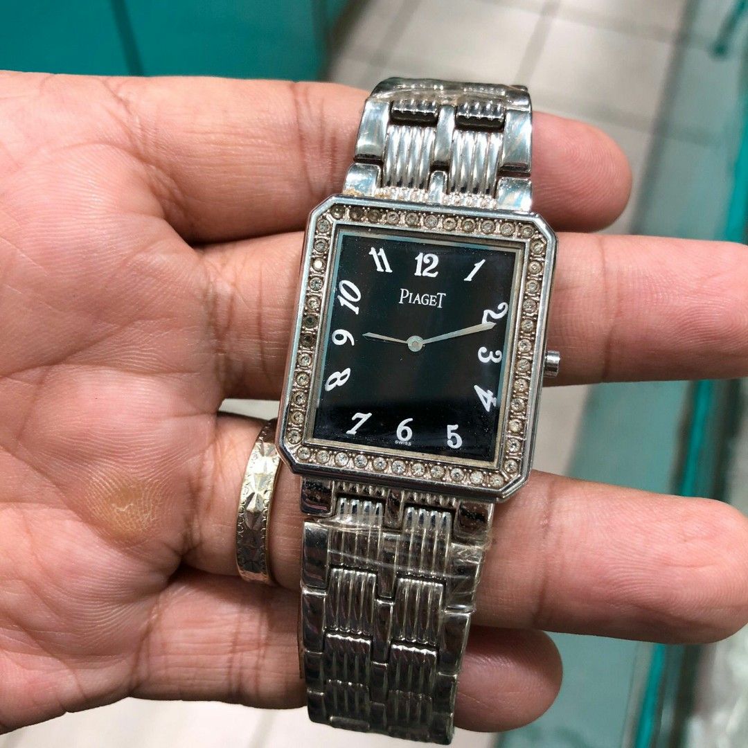 Jam tangan piaget quartz stainles steel elegan klasik jam fashion