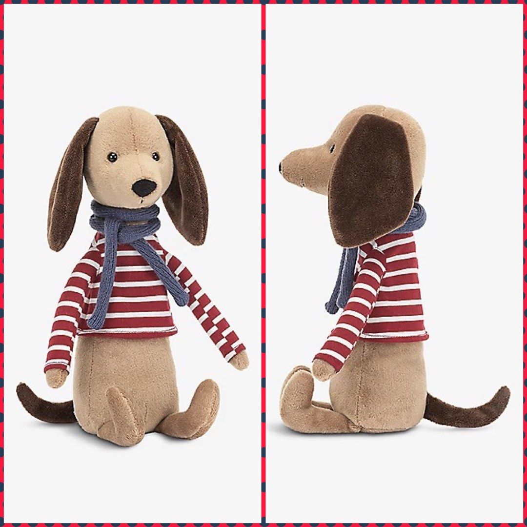新品 Jellycat Beatnik Buddy Sausage Dog 犬 Beatnik Buddy Sausage
