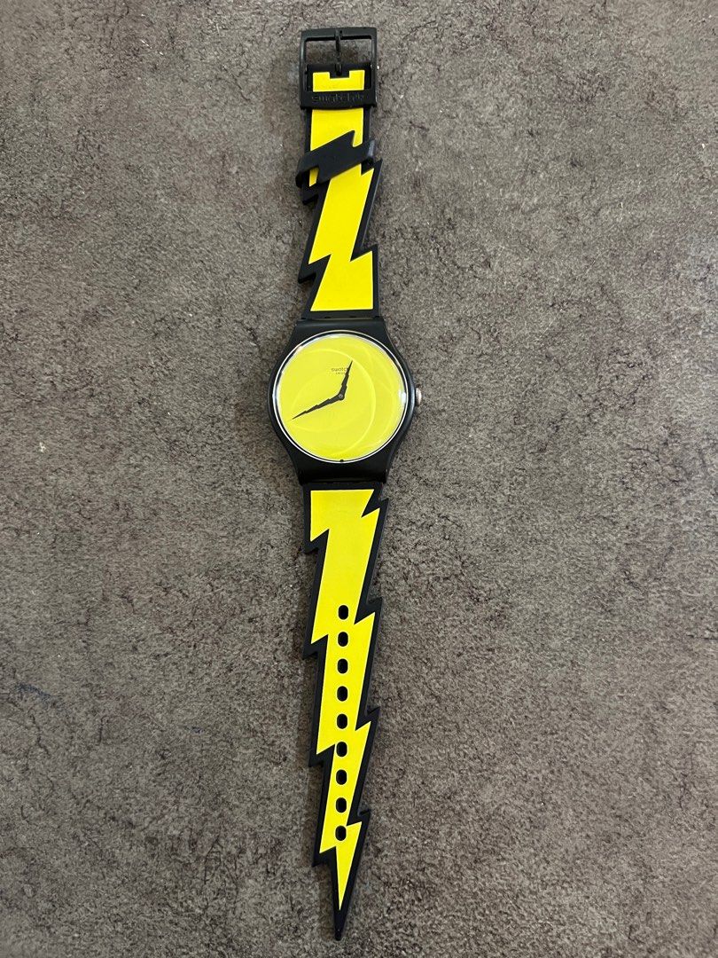 Jeremy Scott x Swatch Lightning Bolt Swatch Women s Fashion