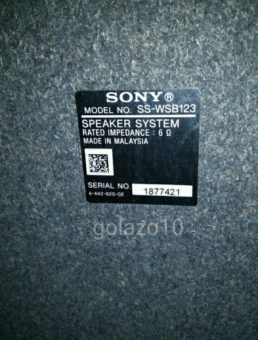 Sony ss wsb123 speaker hotsell