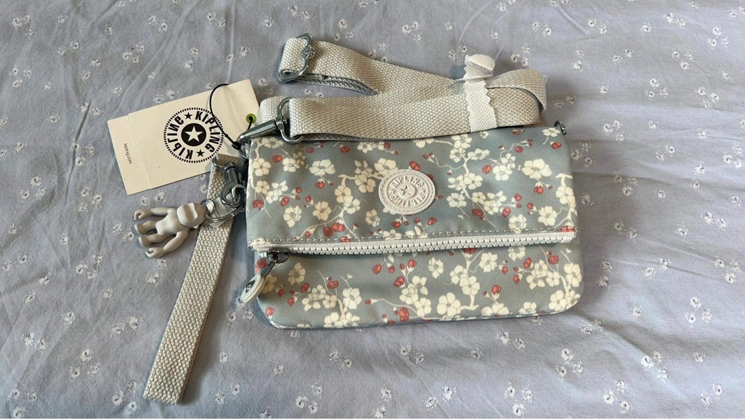 Sac Crossbody Kipling Minde AC7711 Imprimé Animal Doré - Neuf, Sans étiquette, Rare