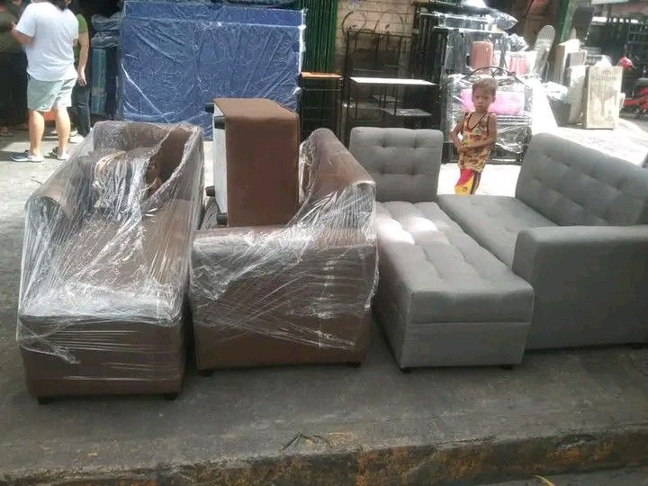 L shape sofa set pure uratex foam, Furniture & Home Living, Furniture