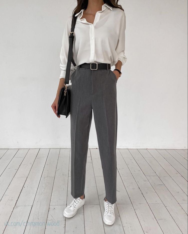 ladies dark grey straight leg tapered smart trousers pants