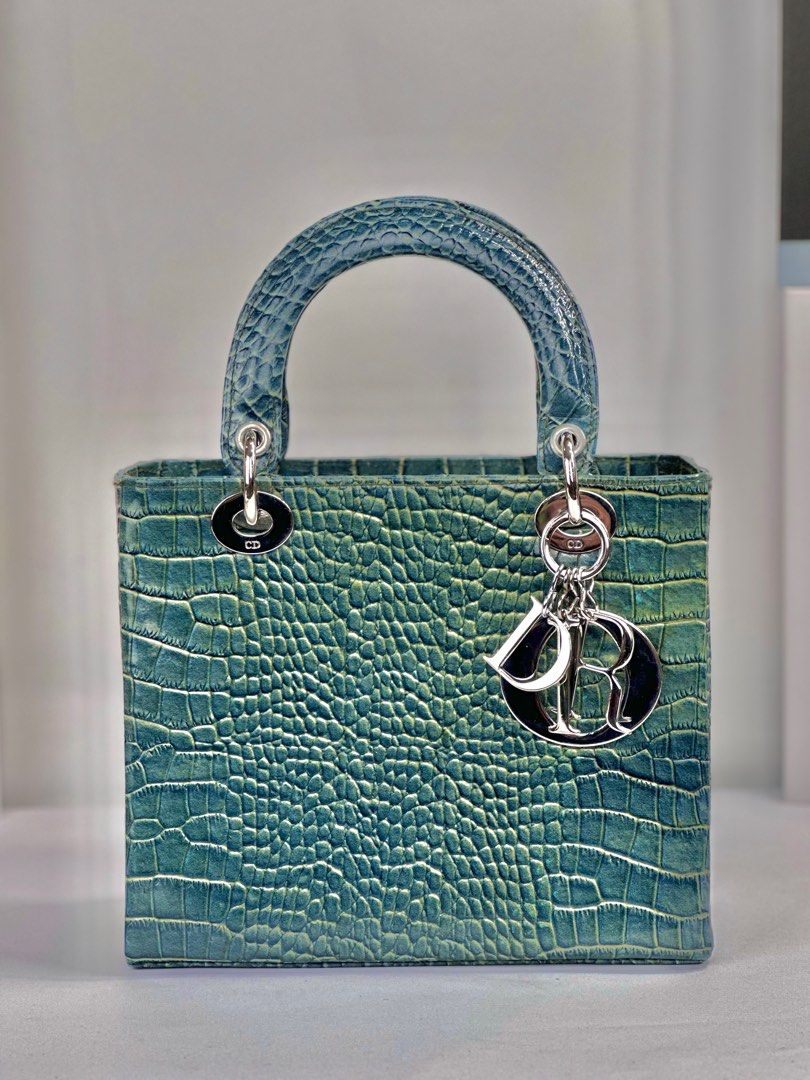 LADY DIOR CROC EMERALD GREEN SVH on Carousell