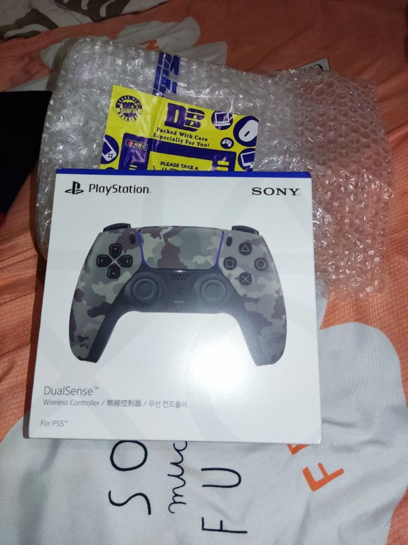 LEGIT Dualsense PS5 Controller Brand New Sealed Camouflage Gray (Category: Controllers) located in Marilao. Submitted by calibre027 (Listing ID 1248200540, Image 3). Description: LEGIT Dualsense PS5 Controller Brand New Sealed Camouflage Gray 🔥Brand New Sealed unit 🔥Latest revision of Dualsense 🔥Can give scanned copy of receipt, local unit with warranty 👉 meetup - Anonas, Quezon City / pwede sm north, trinoma upon schedule nga lang / meycauay