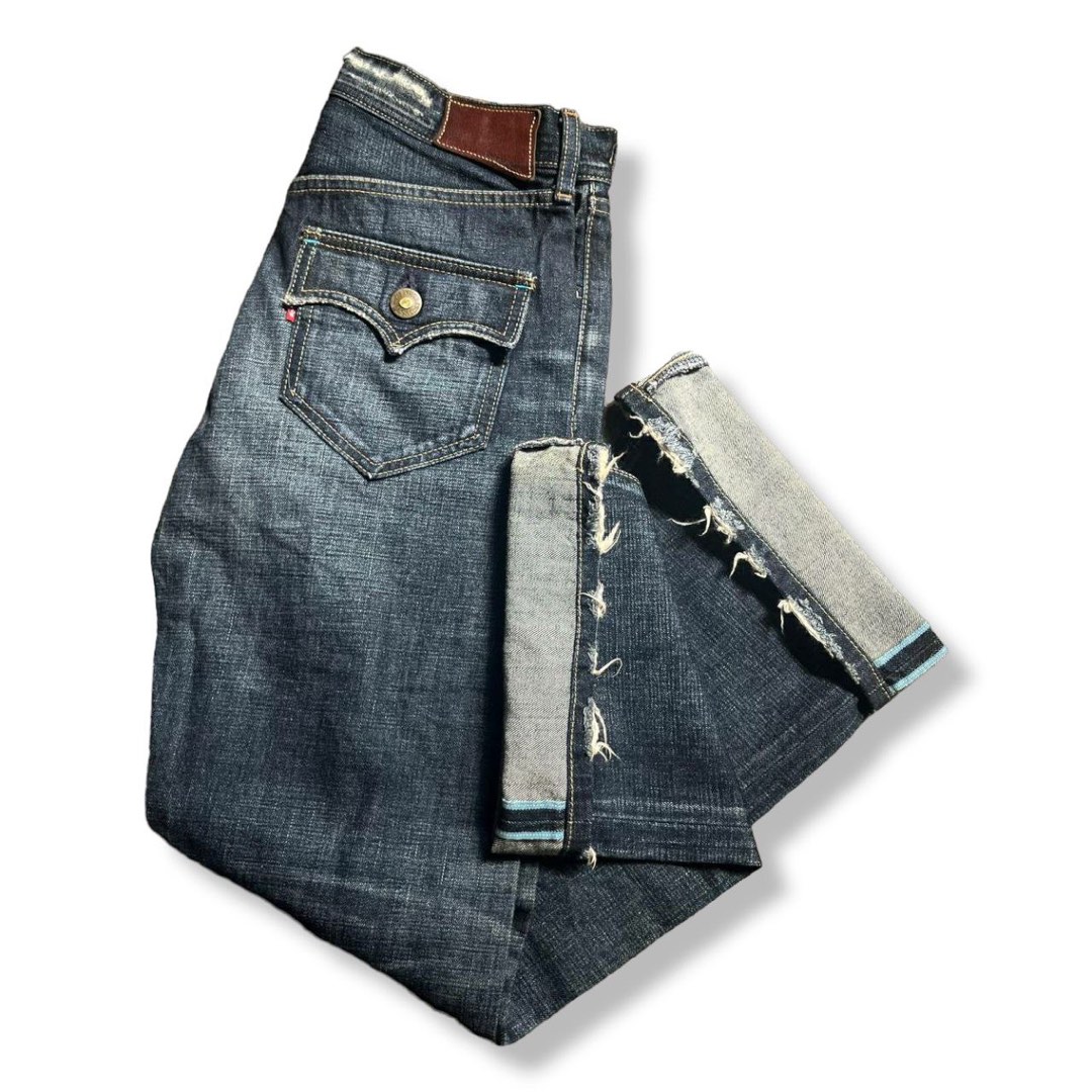 Levi s 707 Blue Selvedge Flare Denim Jeans
