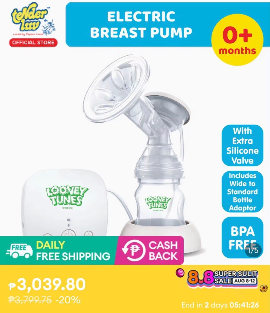 Looney Tunes Electric Breast Pump (Category: Breastfeeding & Bottle Feeding) located in Manila. Submitted by red_g (Listing ID 1248202648, Image 3). Description: Electric Breast Pump RFS : decluttering.