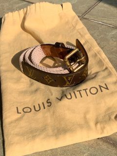 Louis Vuitton LV Wide Reversible Brown Monogram Black Leather Mens Belt  40mm  eBay