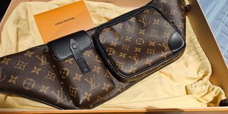 Louis Vuitton Monogram Teddy Fleece Bum Bag Waist Bag Leather Ladies Beige  JPN