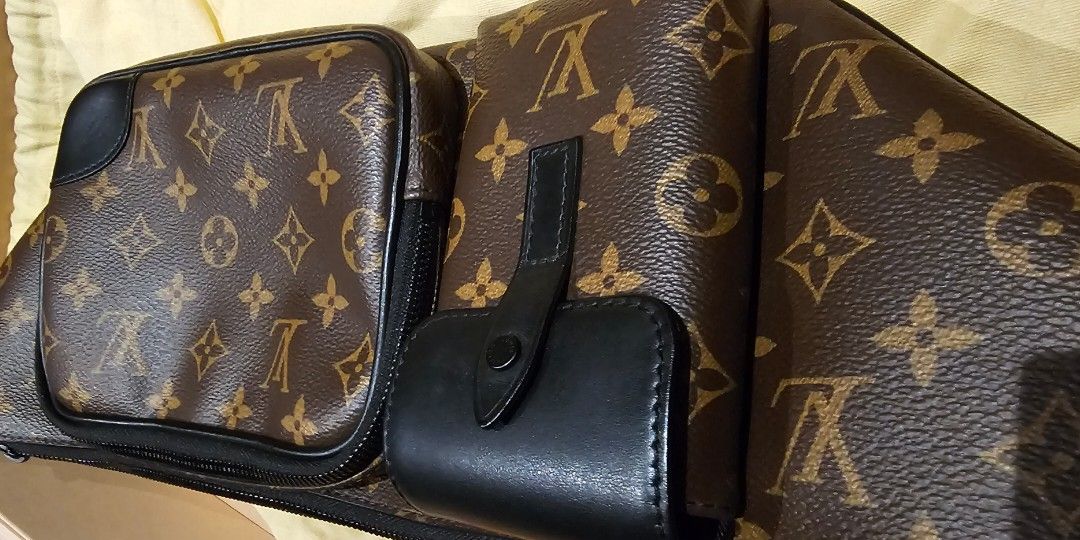 Louis Vuitton, Bags, Louis Vuitton Louis Vuitton Monogram Macassar Christopher  Bum Bag Body M45337