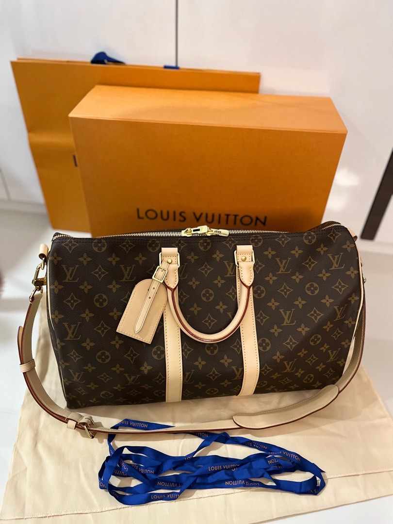 Louis Vuitton XL Monogram Sac Polochon 70 Bigger Keepall Leather ref.604456  - Joli Closet
