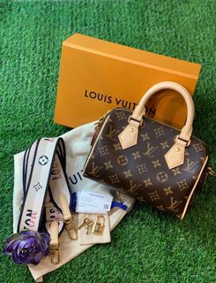 Louis Vuitton Speedy Mochi Bag Pink Vernis Nano Leather ref