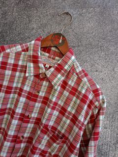 LOVE & NATURE PLAID SHORT SHIRT