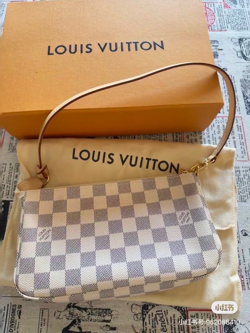 Preloved authentic Louis Vuitton LV mini pochette accessories damier azur,  Luxury, Bags & Wallets on Carousell