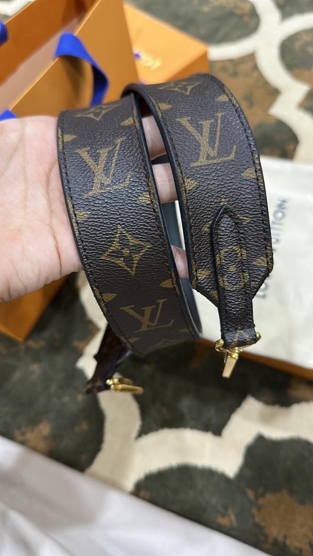 Louis Vuitton Black Monogram Canvas Bandouliere Strap