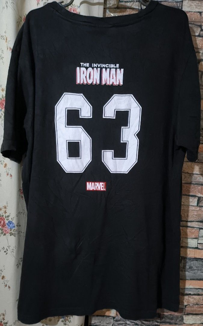 Marvel Comics Men's Iron Man 63 Football Jersey (Small)