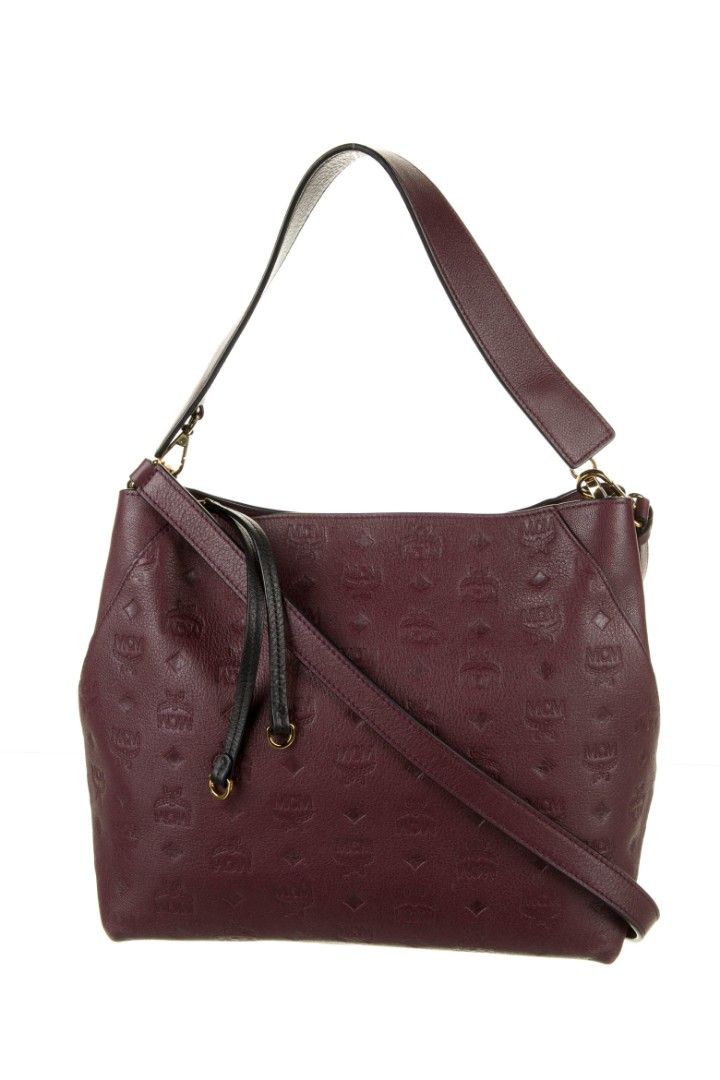 MCM Klara Monogram Leather Hobo